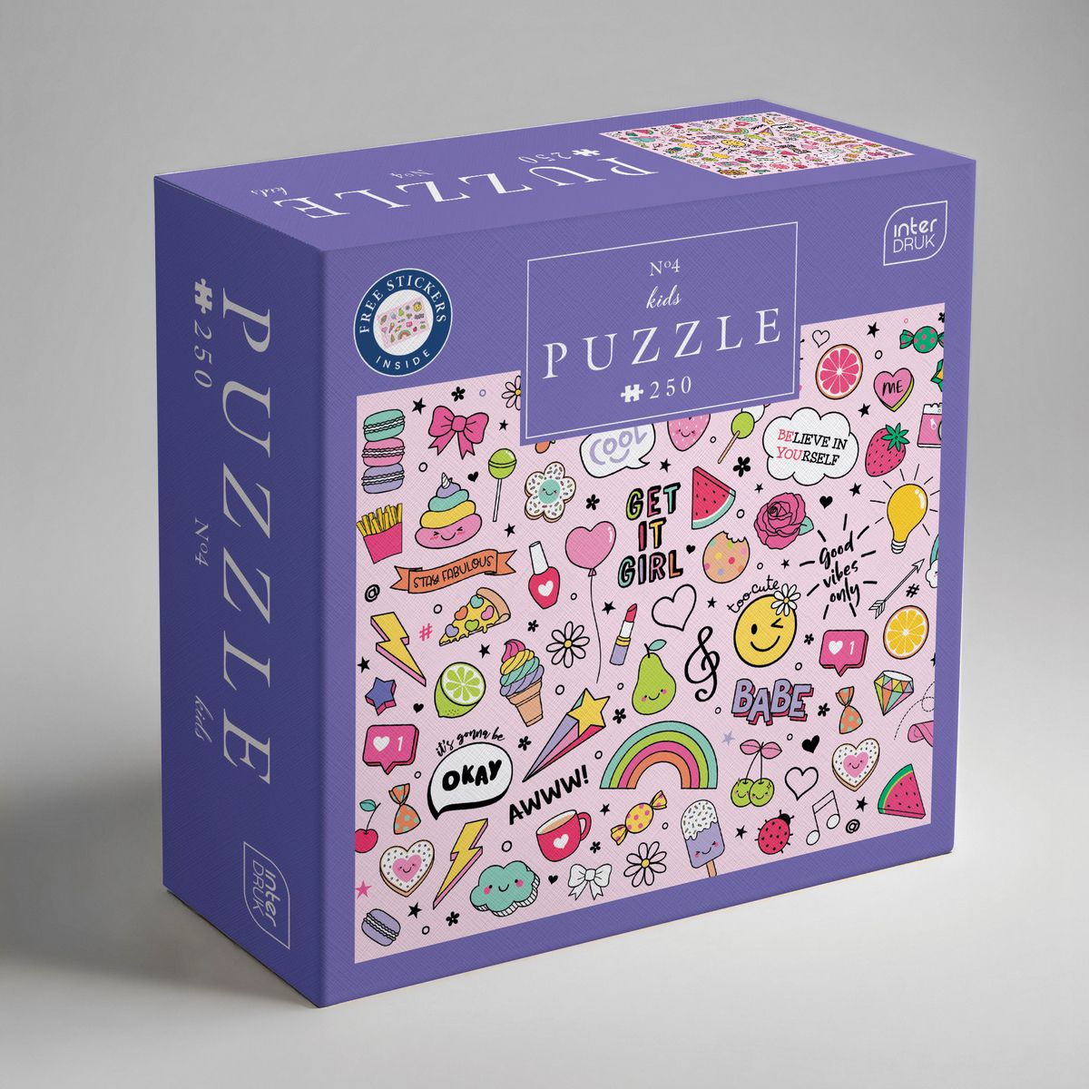 Puzzle Interdruk KIDS 4 ICONS 5902277368959 250 el. (250 el)